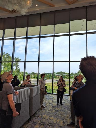 Pre-event tour of the Fairfield Area Library